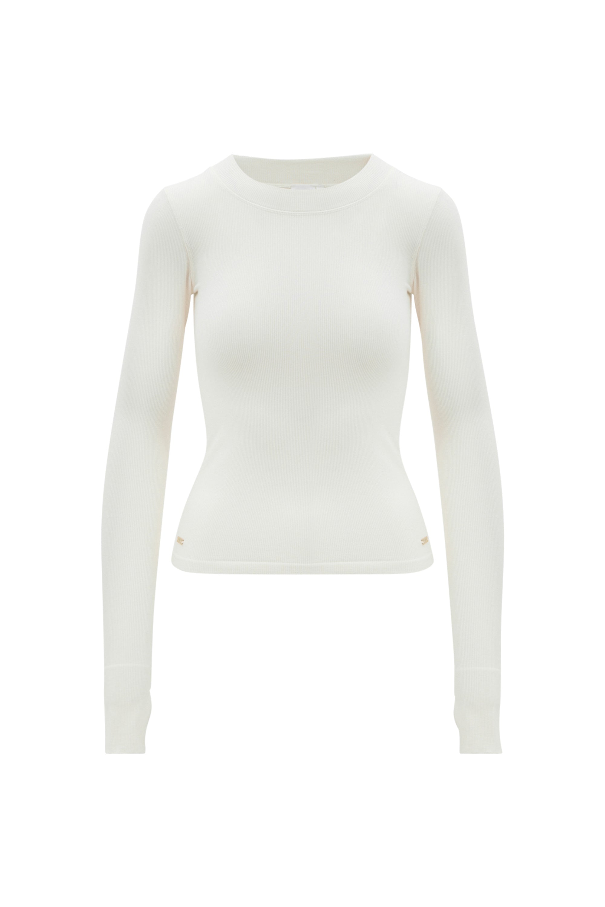 MAIA MicroModal soft rib longsleeve - Off White