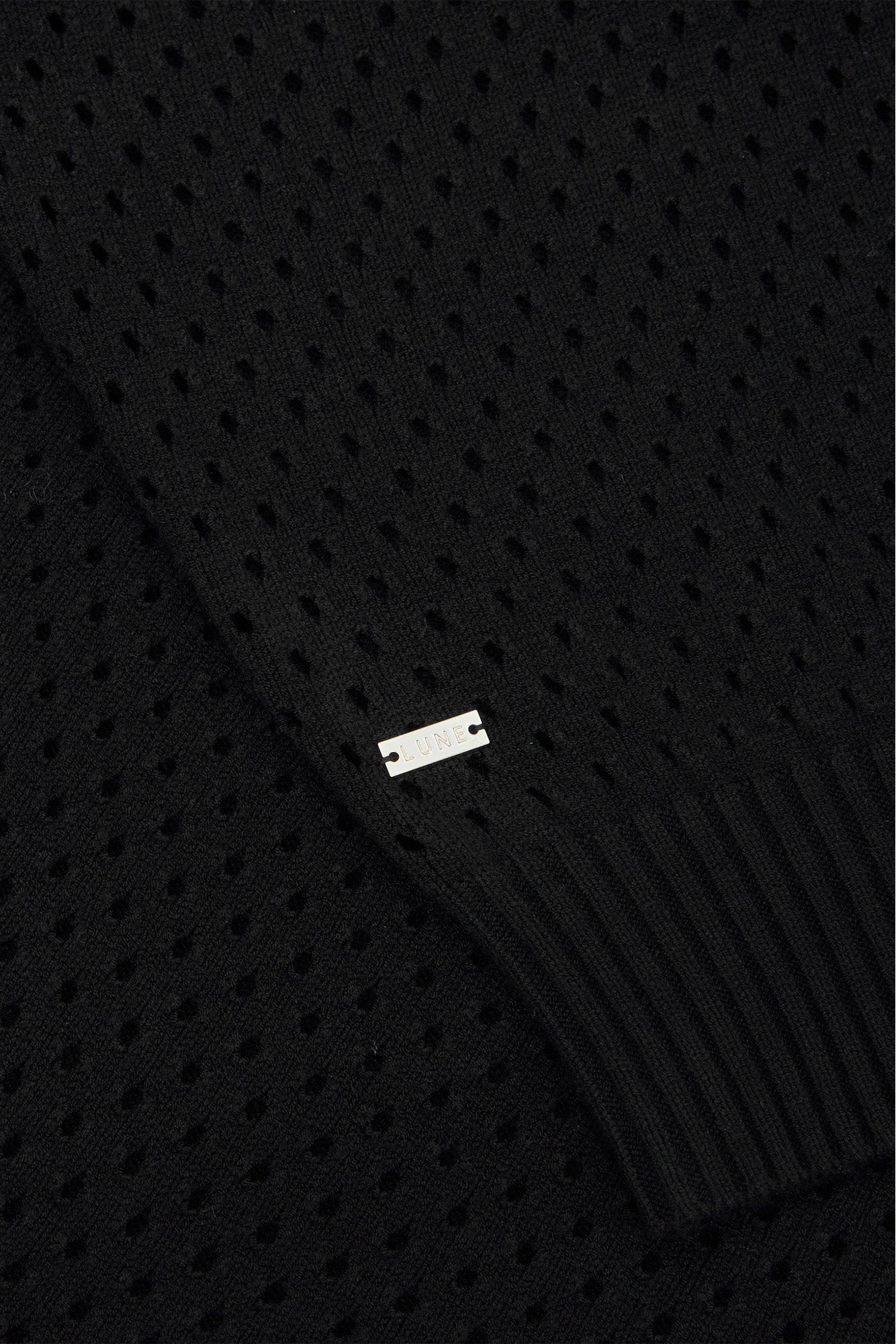 Olly Crochet Sweater - Black