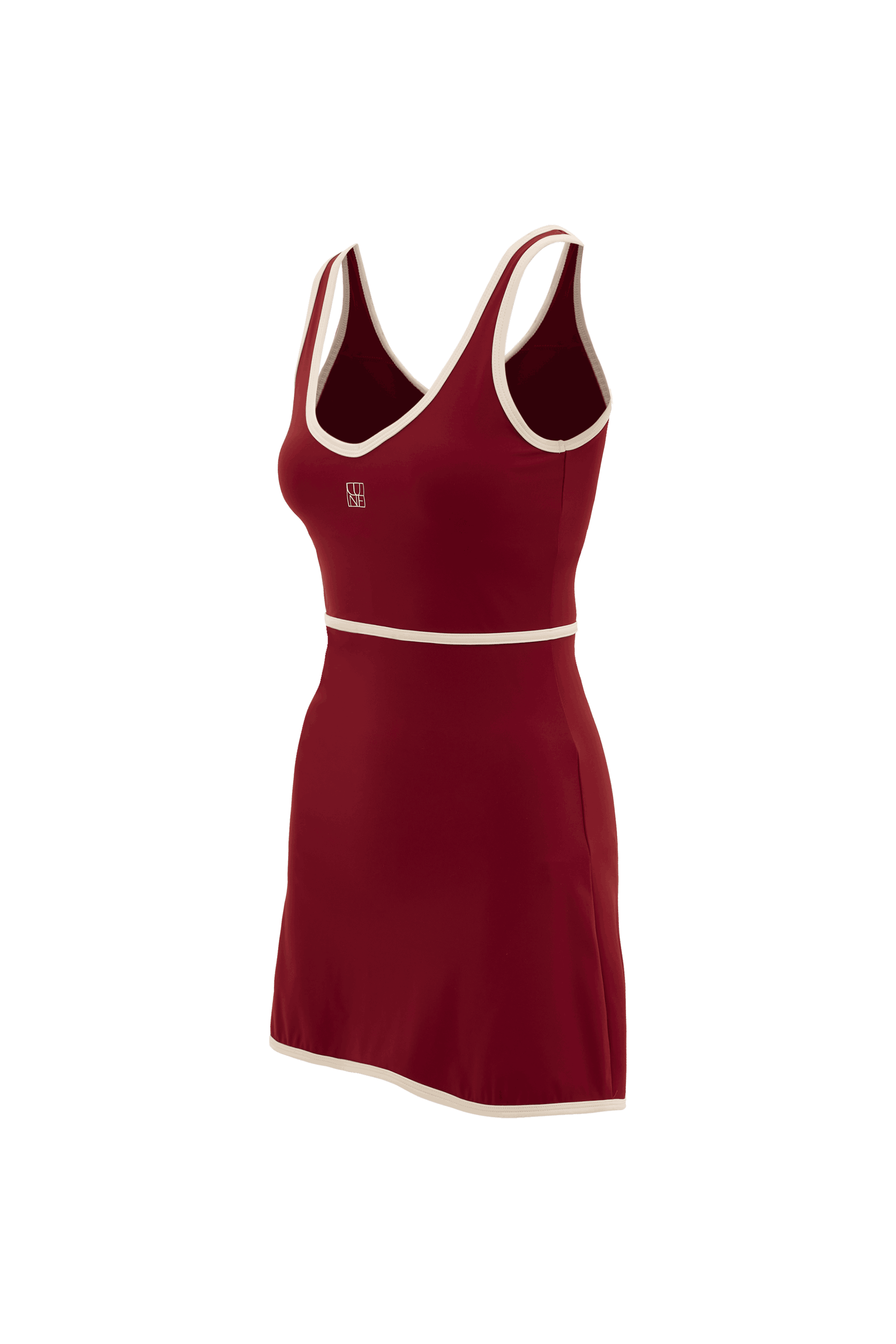 RIVER LIFT V Neck dress - Burgundy