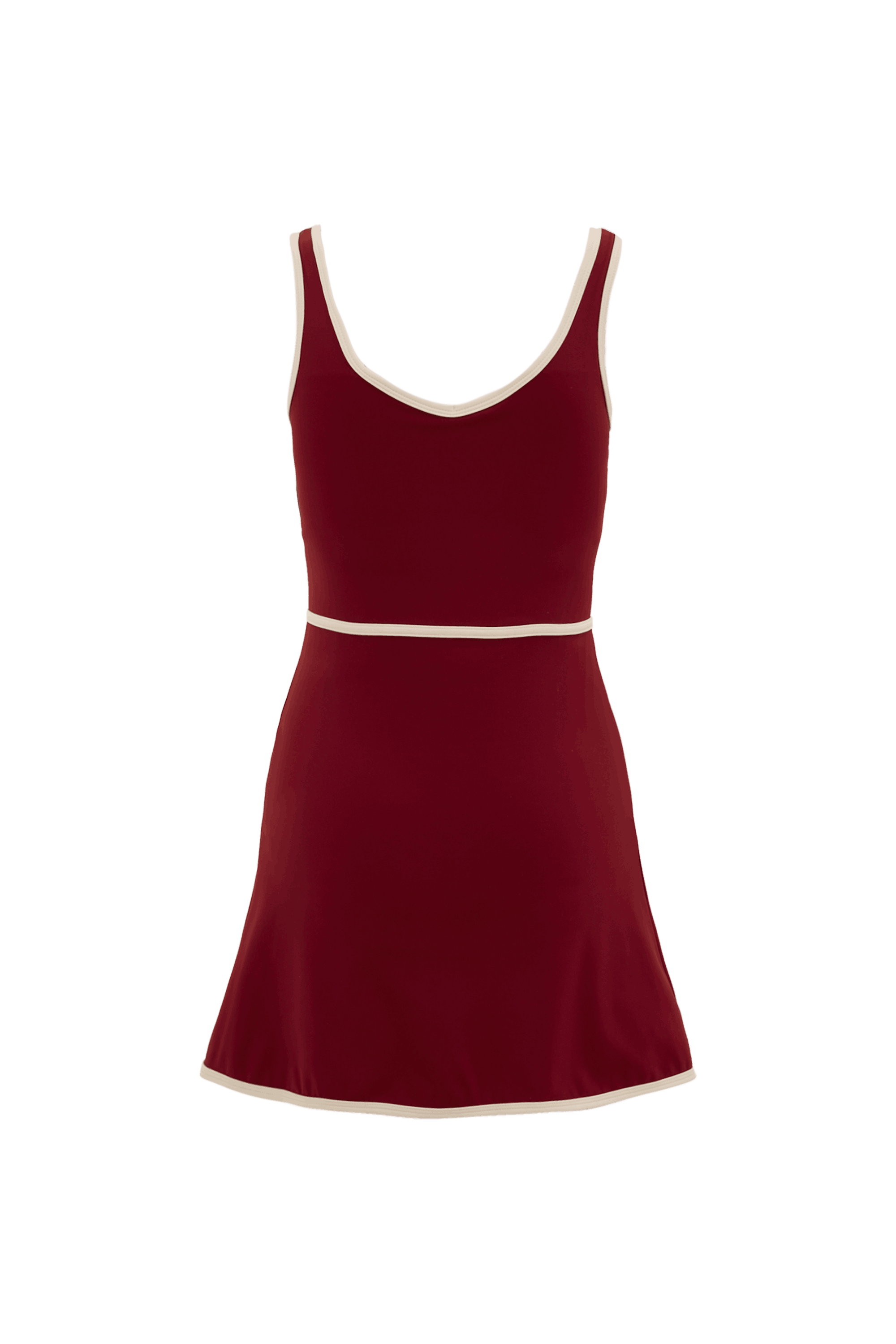 RIVER LIFT V Neck dress - Burgundy