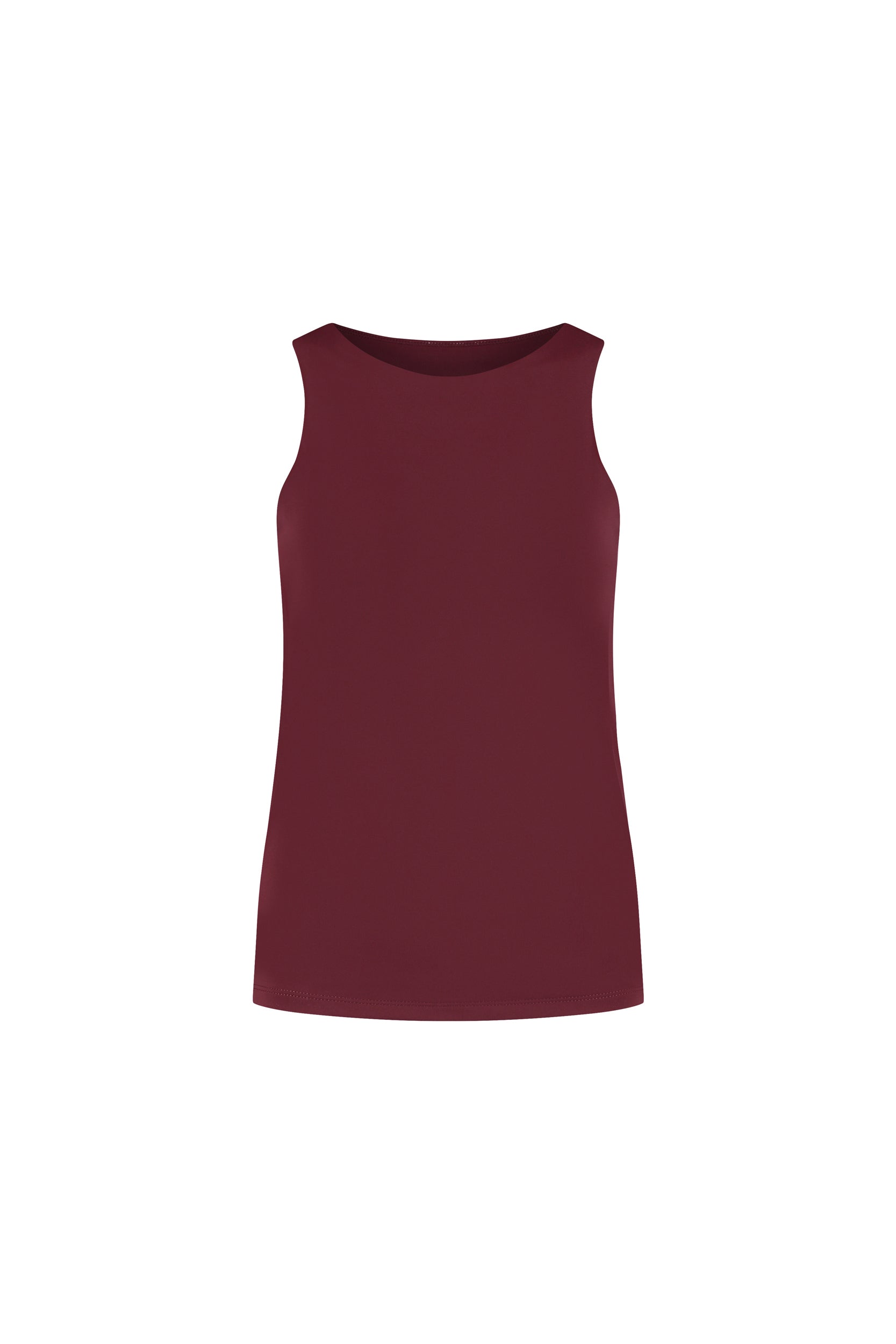 River Lift High Neck Tank - Maroon
