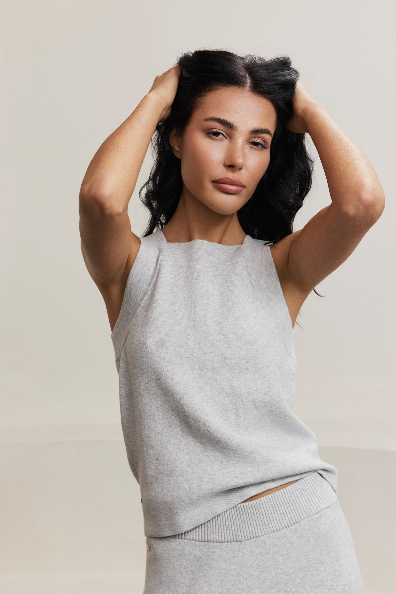 Olly Tank - Grey Melange