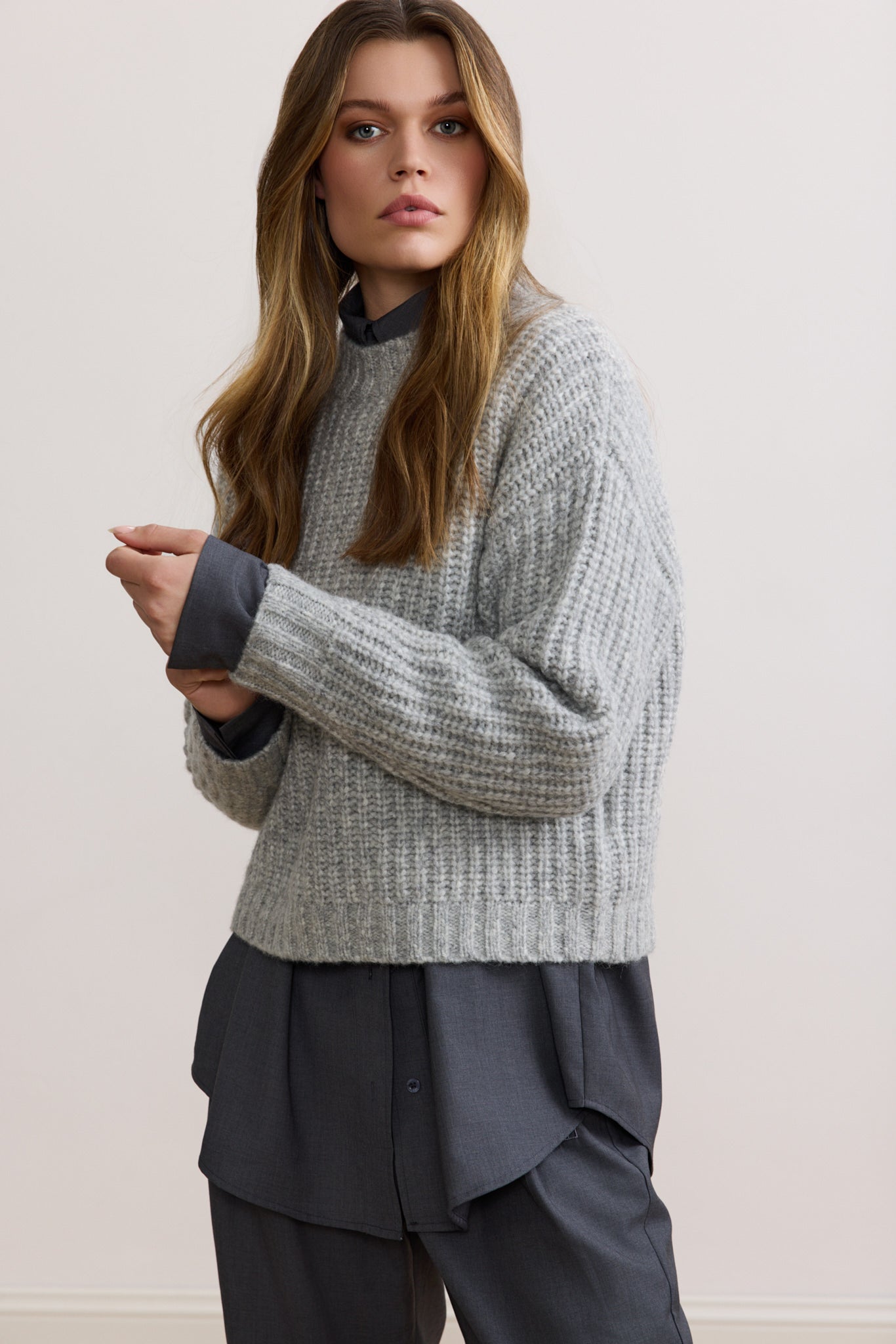 Hudson Crew Sweater - Grey Melange