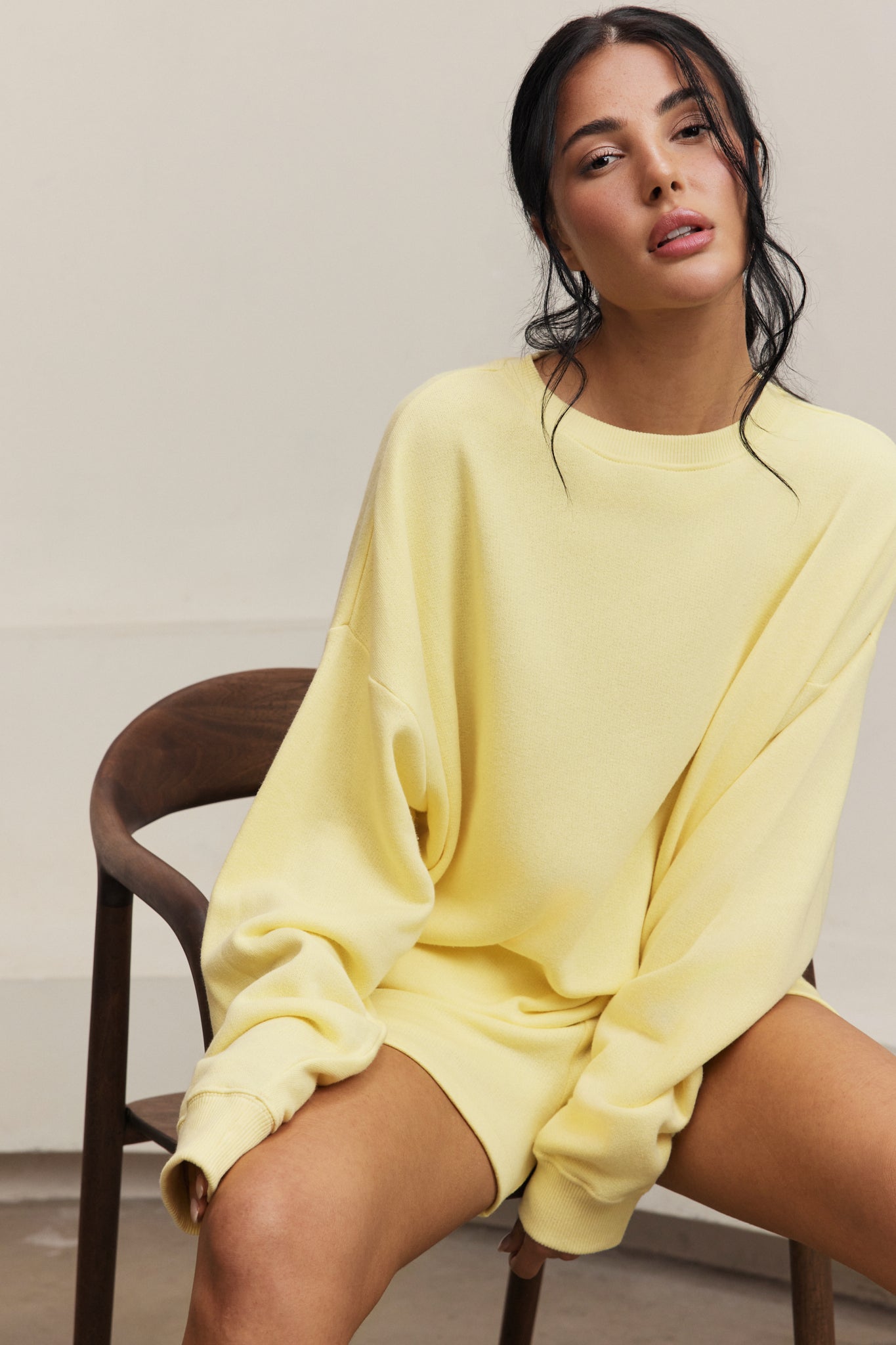 Amelia Crewneck Sweatshirt - Vanilla