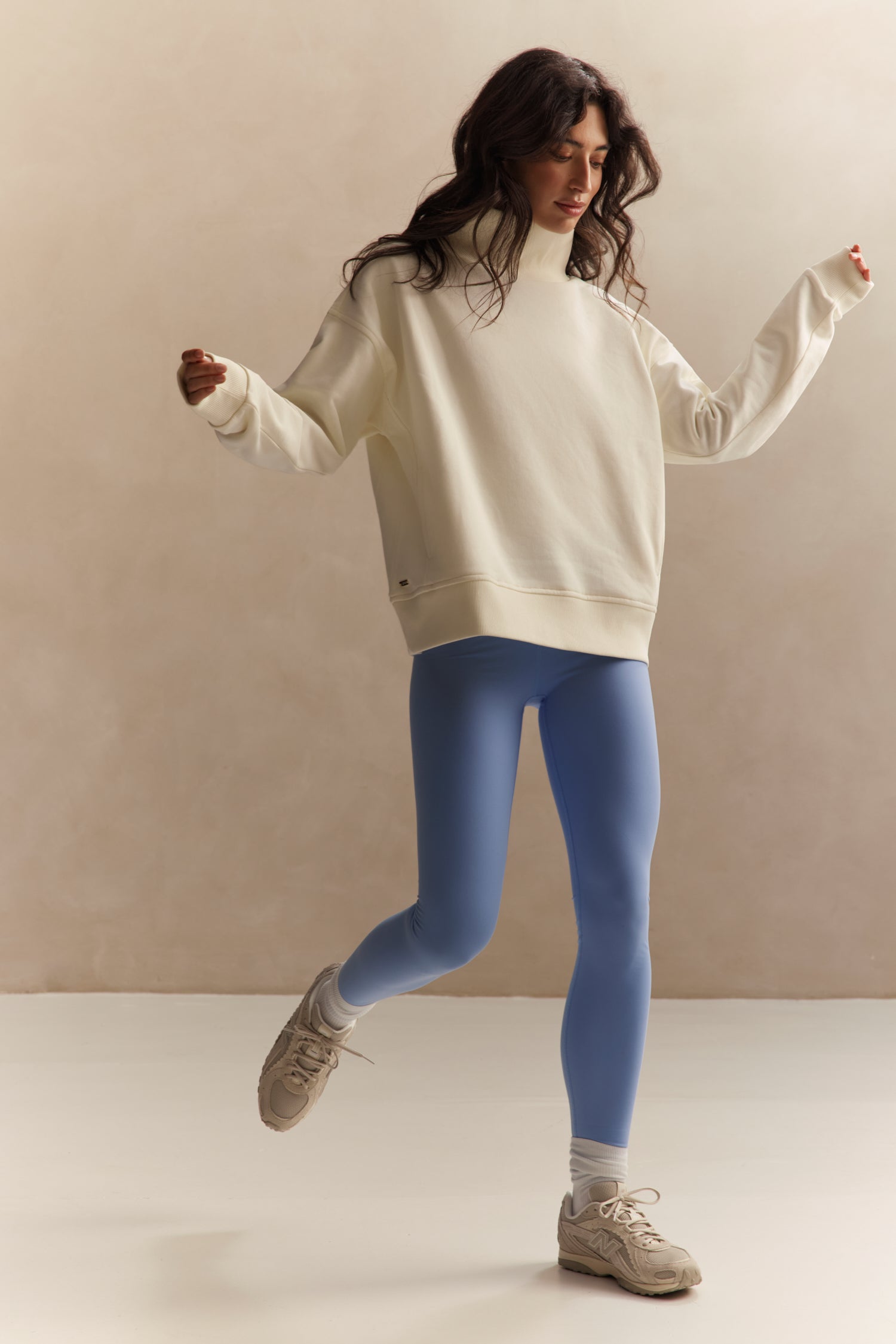 Zane Mock Neck Sweater - Marshmellow