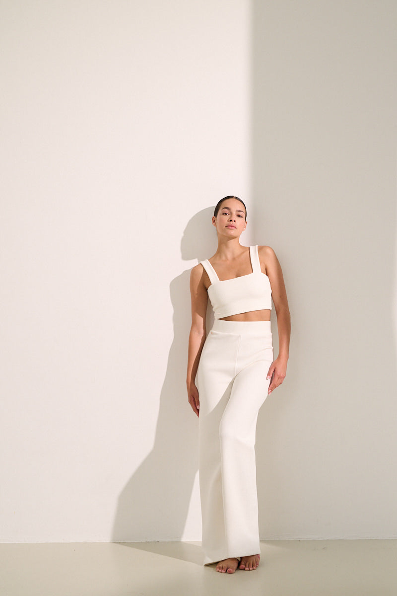 MOON CLASSIC flared pants - Marshmellow