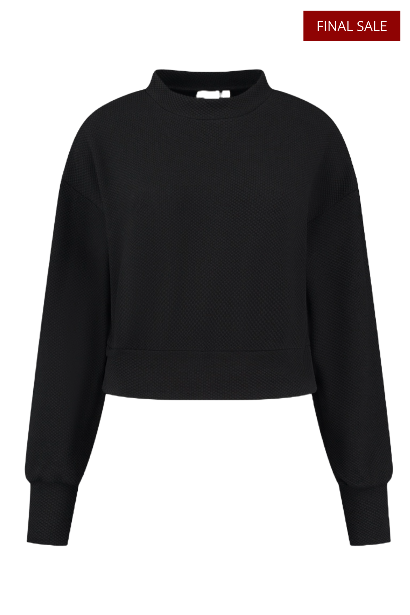 MOON CLASSIC cropped sweat - Black