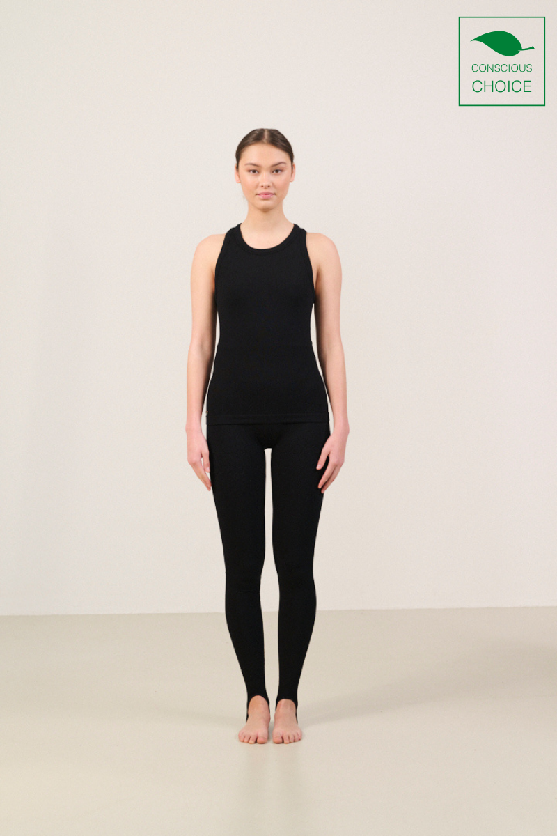 MAIA MicroModal soft rib highwaisted legging - Black