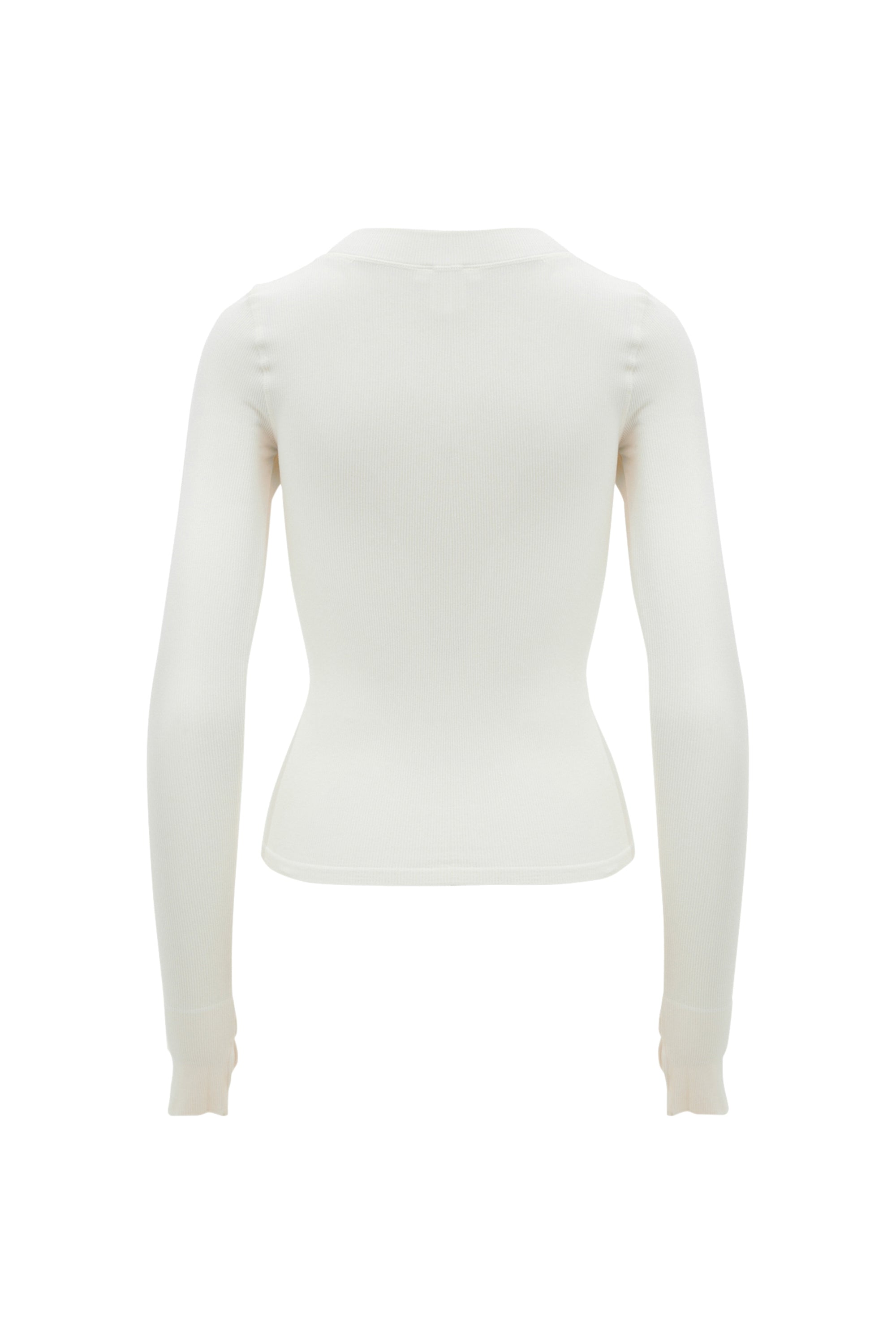 MAIA MicroModal soft rib longsleeve - Off White