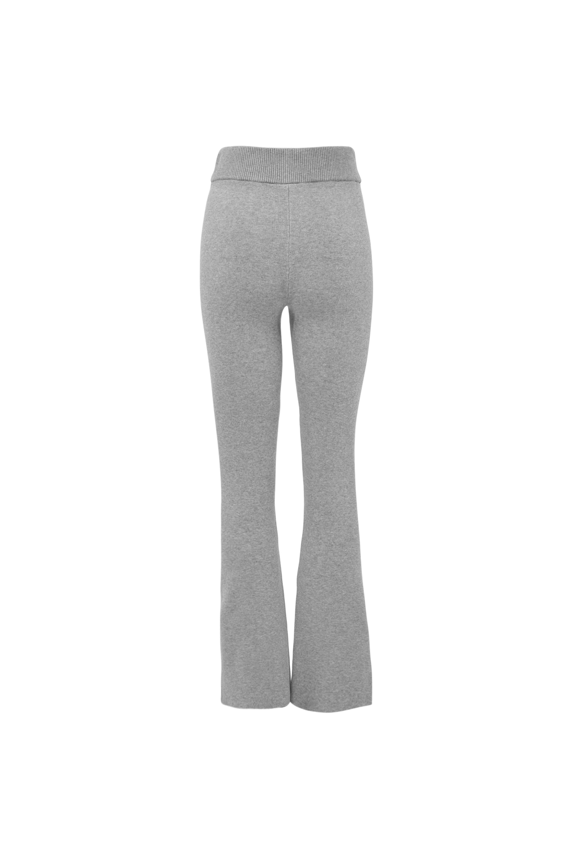OLLY Flare pants - Grey Melange