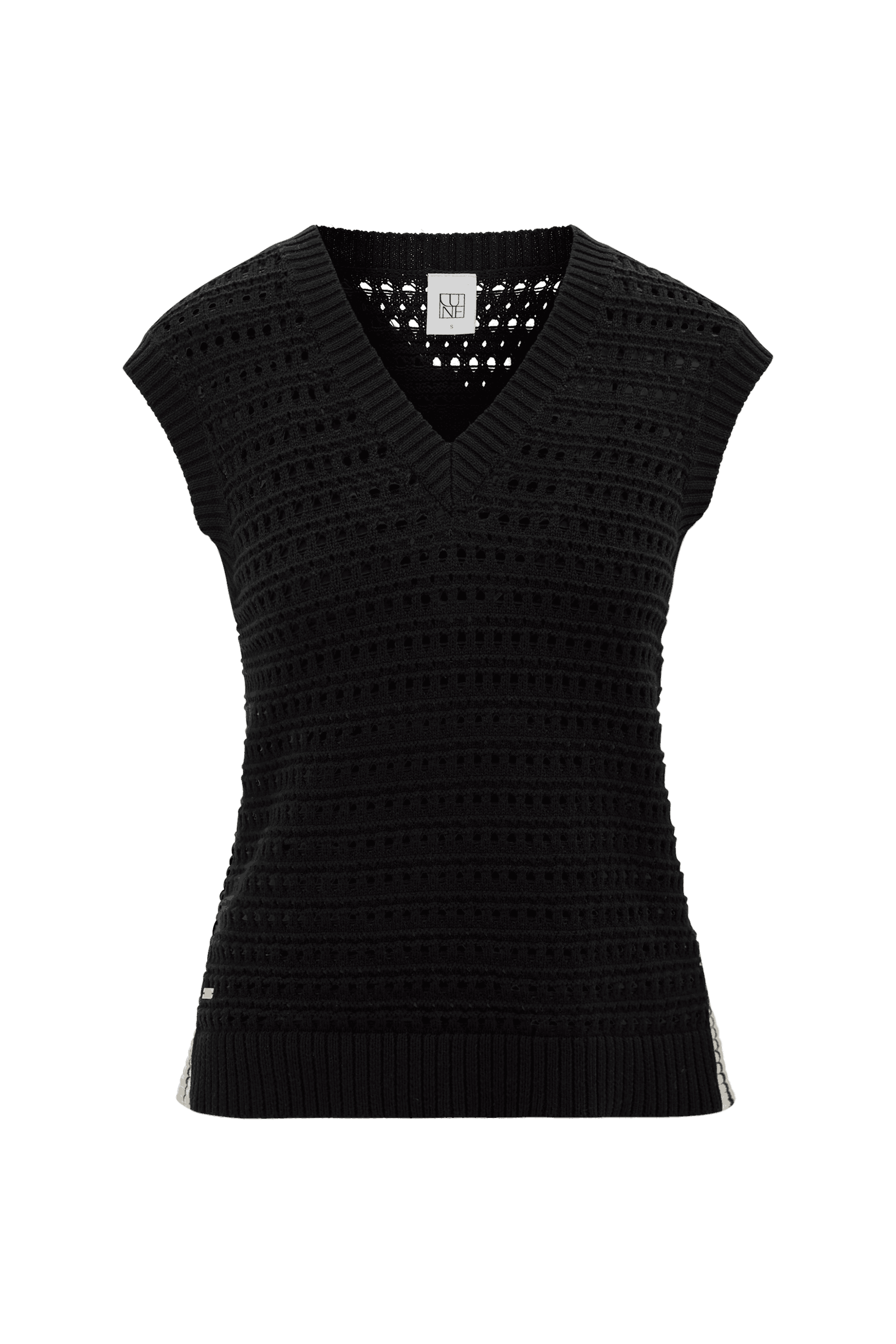 CELESTE v-neck tank - Black