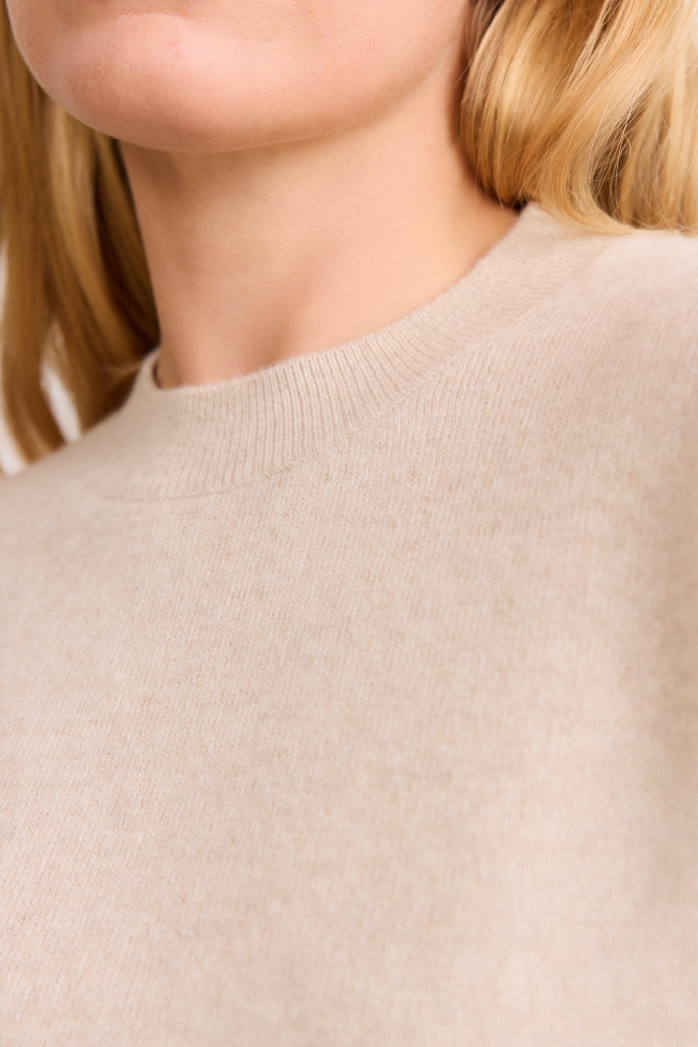 LANA cashmere sweater - Beige Melange