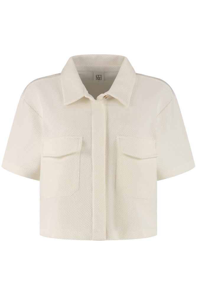 Moon Short Sleeve Blouse - Marshmellow