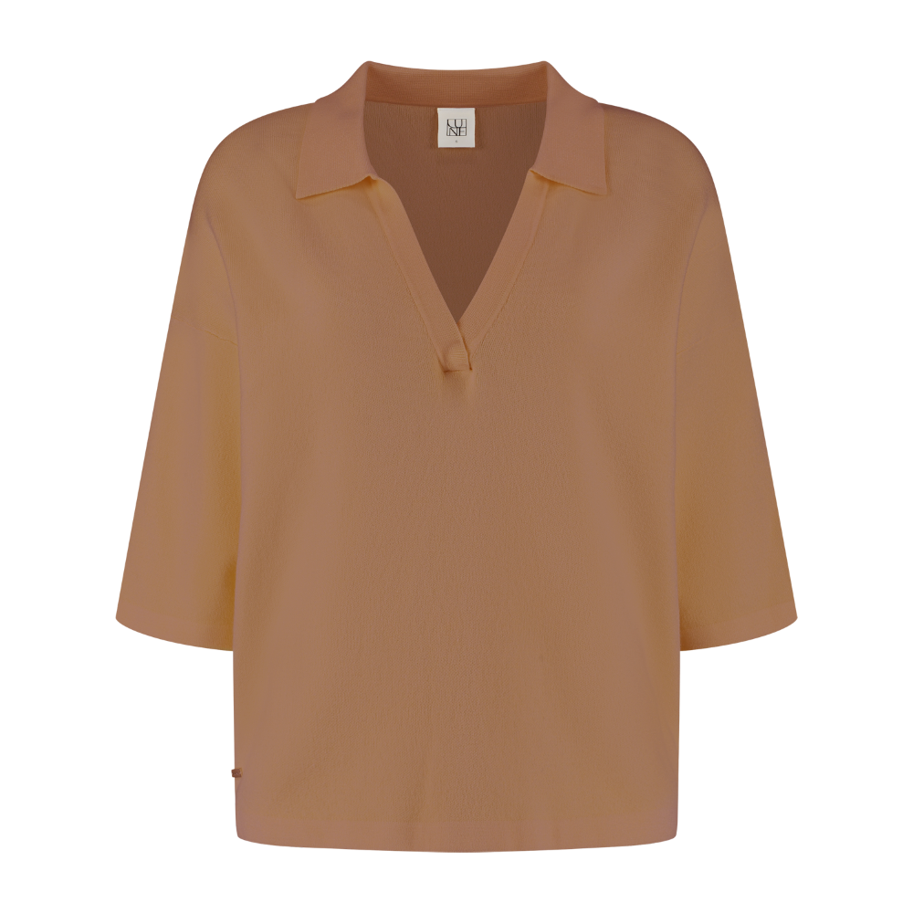 Olly V Neck Top - Toffee