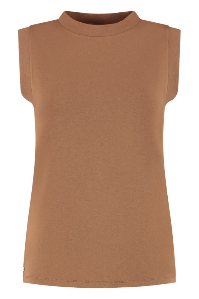 Eva Sleeveless Top - Toffee