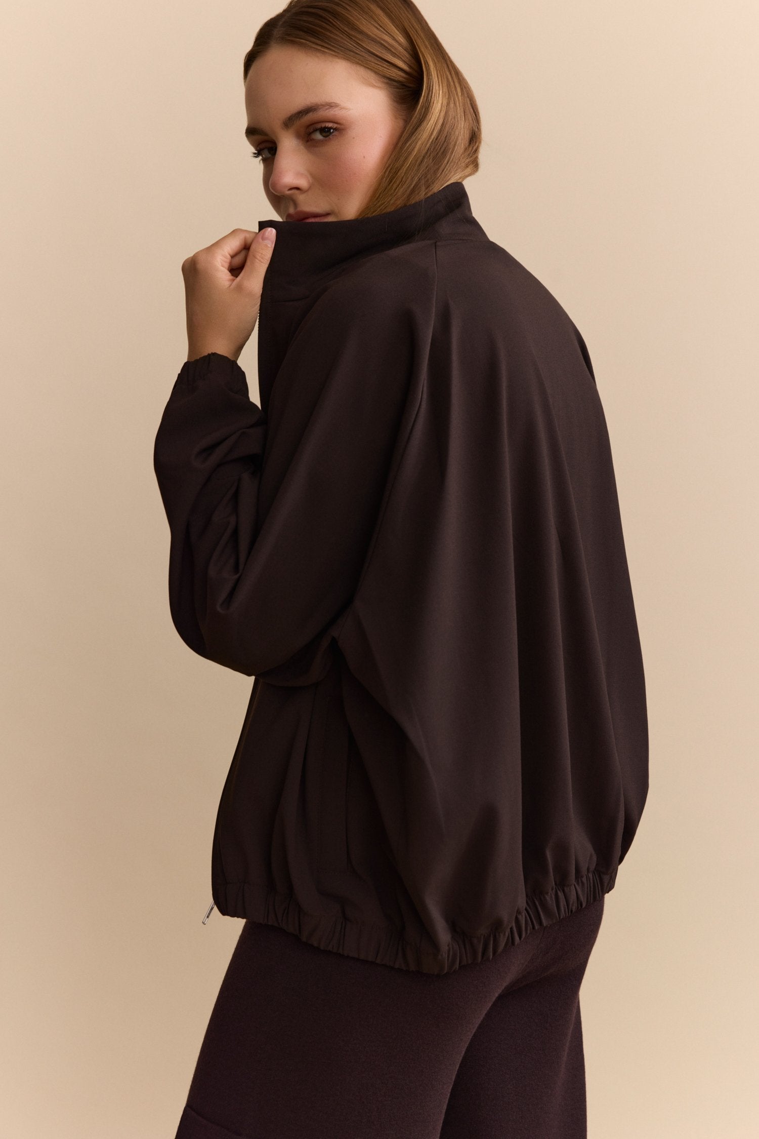 Lisa Track Jacket - Dark Espresso