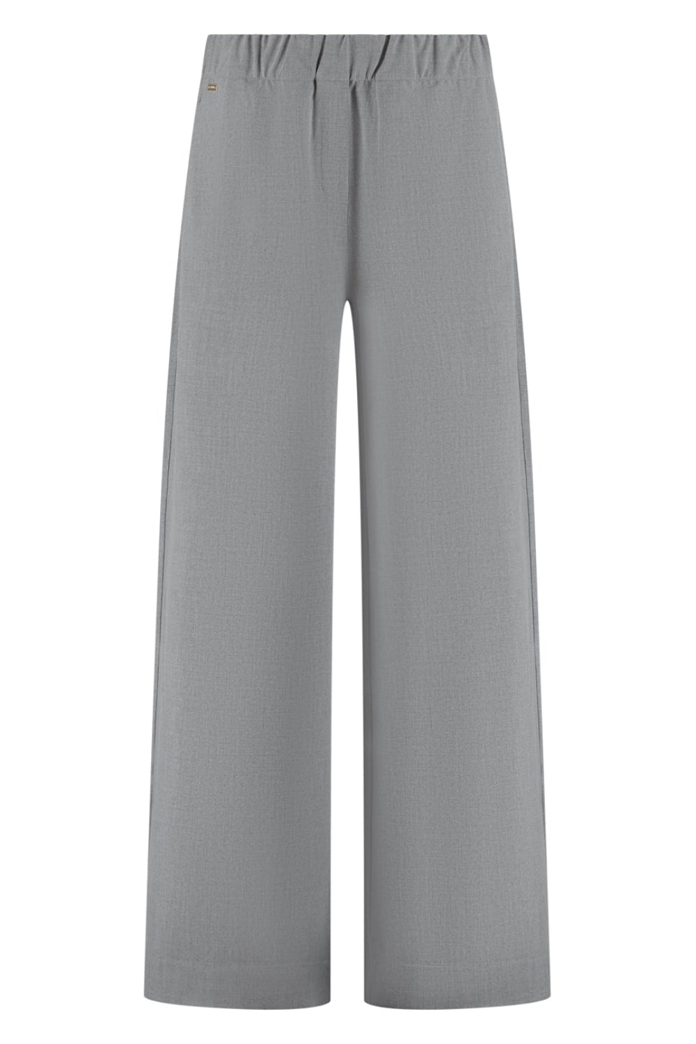 Lisa Wide Leg Pant - Grey Melange