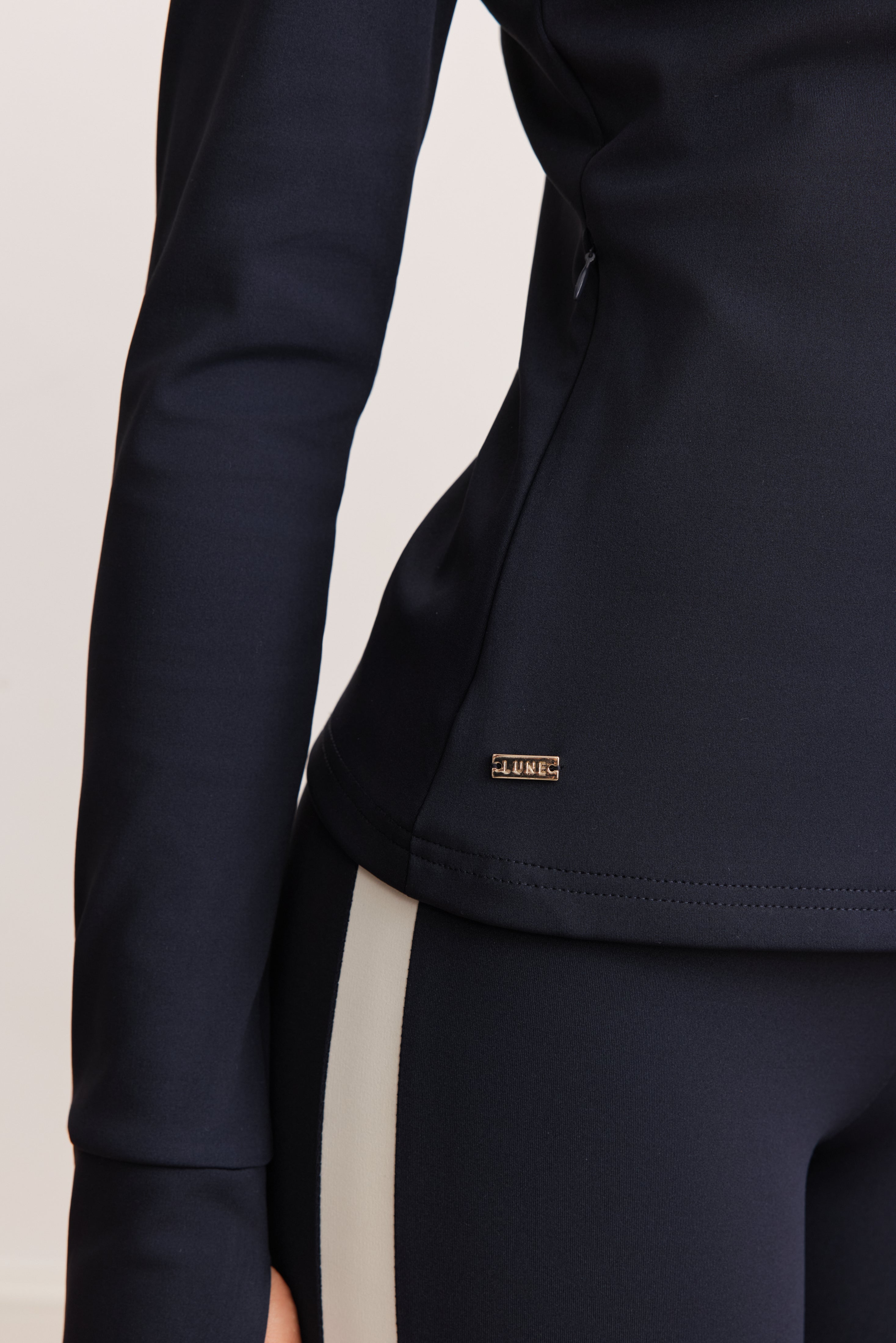 Sienna Shape Striped Leggings - Dark Blue