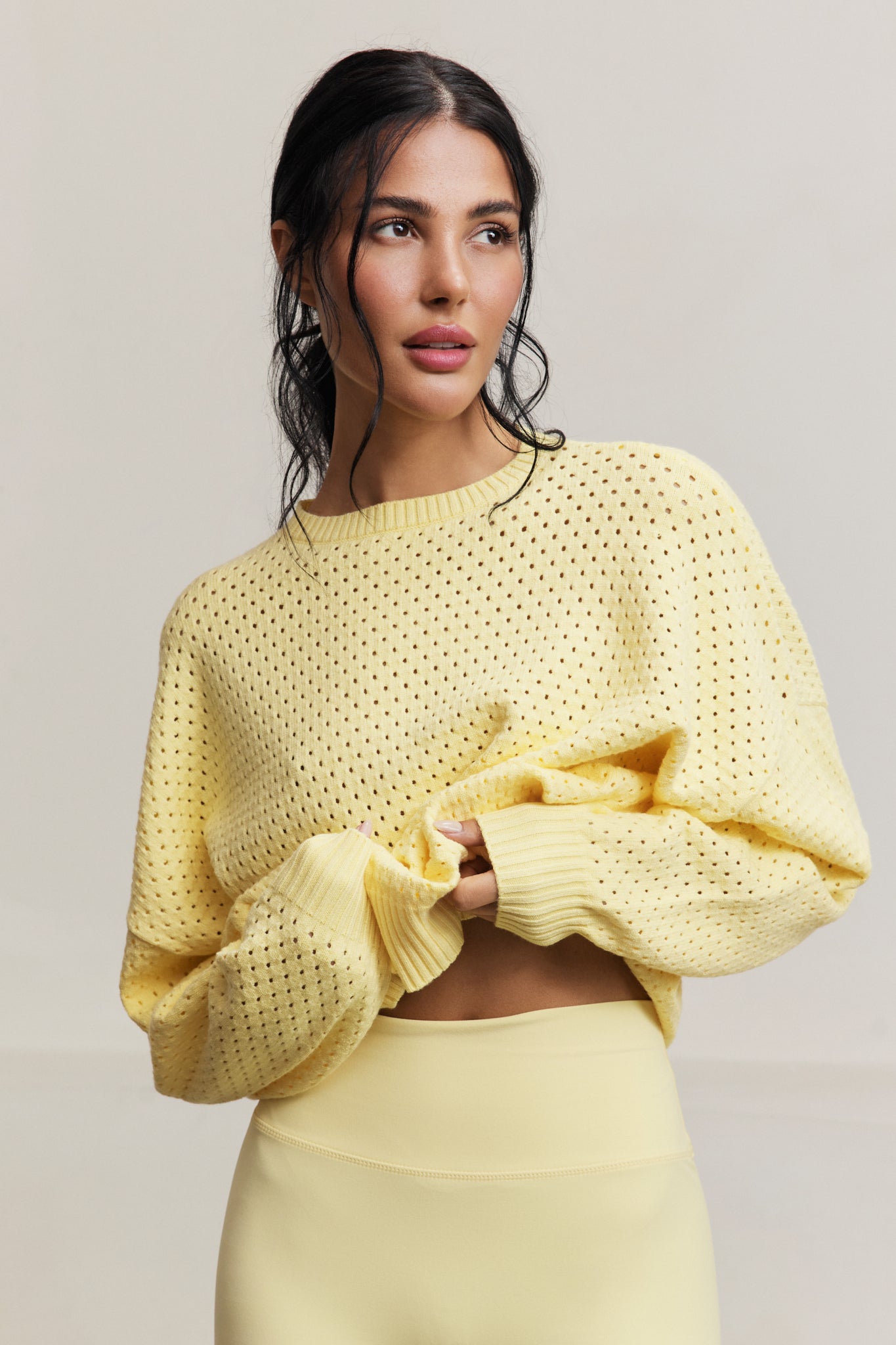 Olly Crochet Sweater - Vanilla