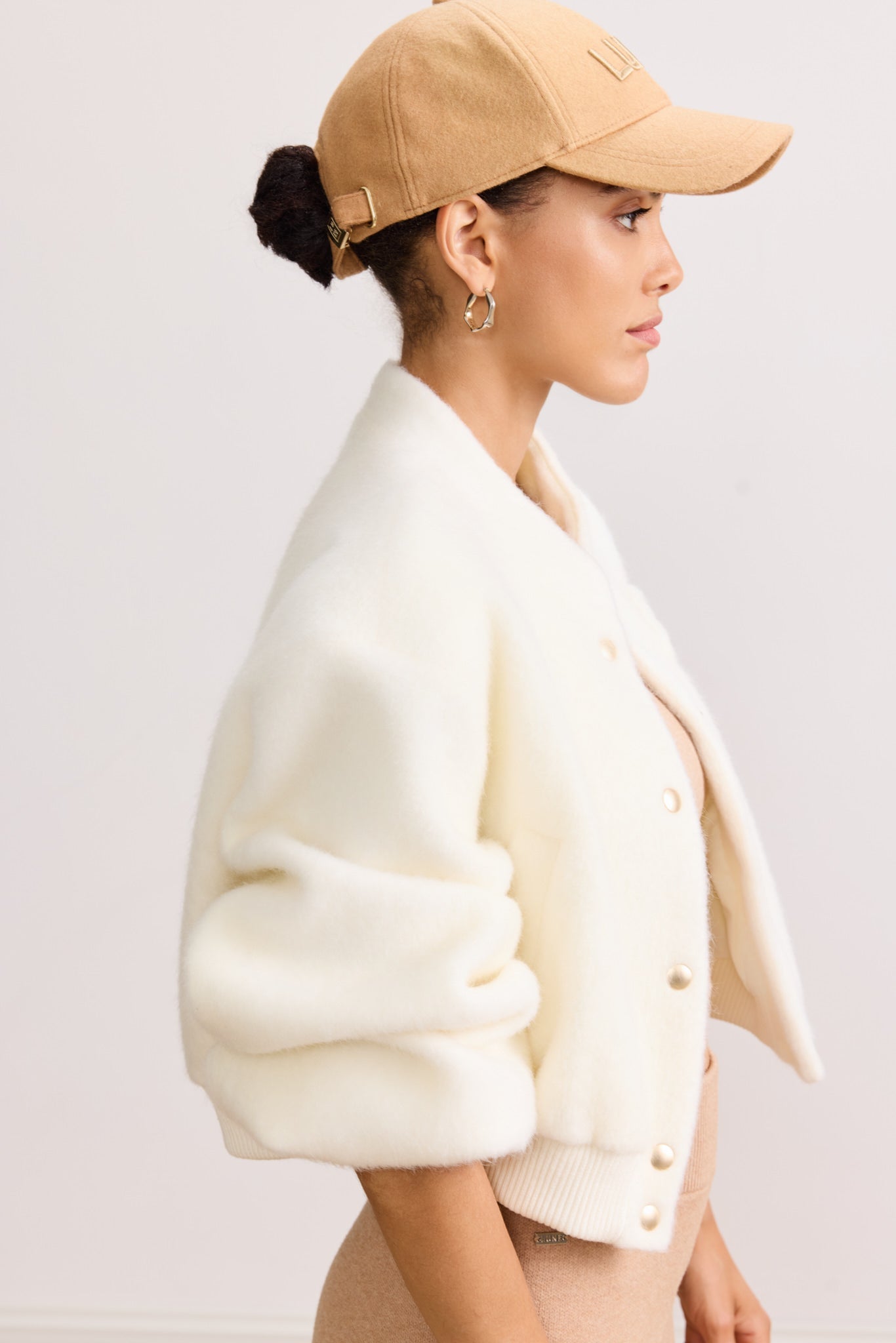 JOLIE vegan mohair jacket - Marshmellow