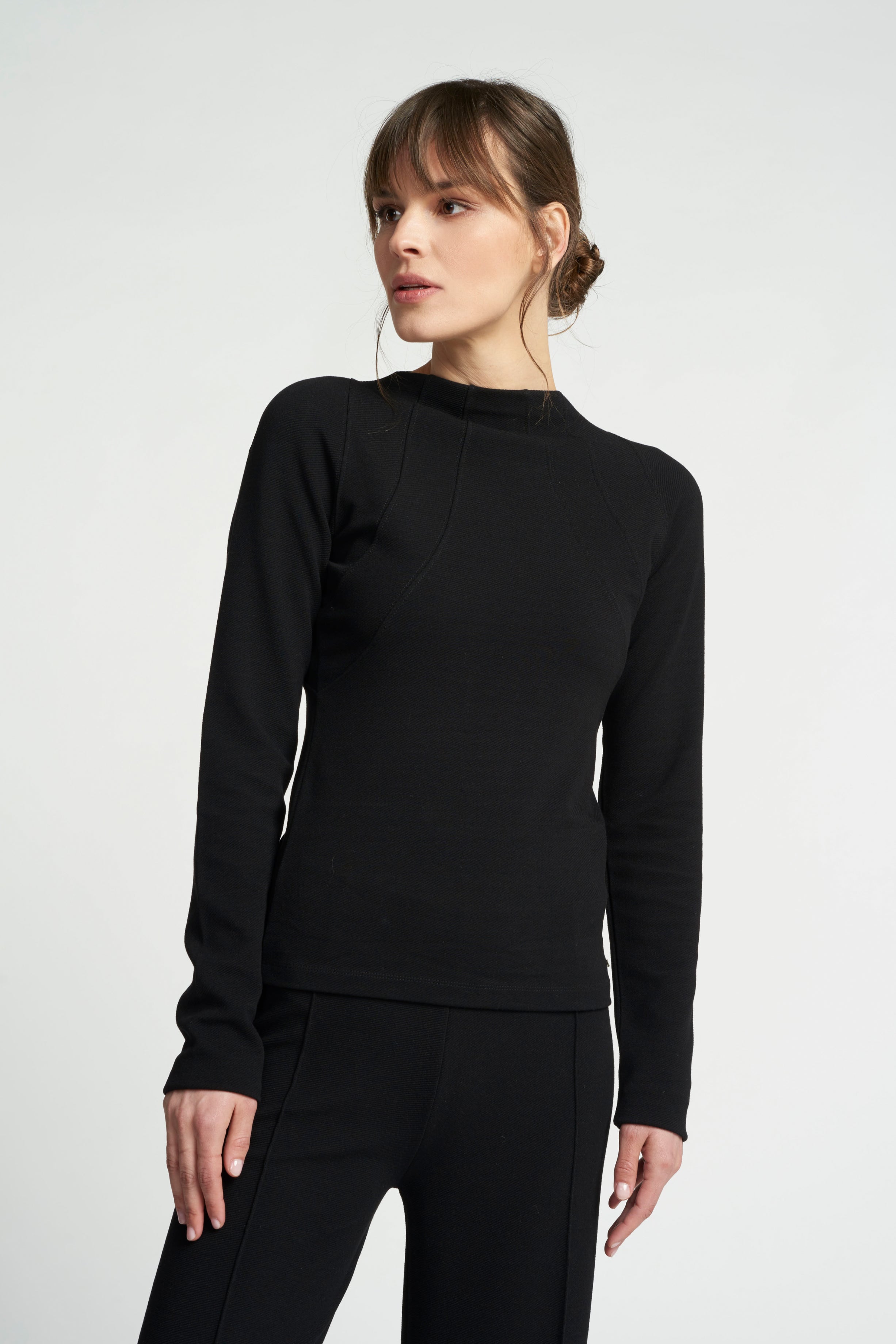 Forest longsleeve line top - Black