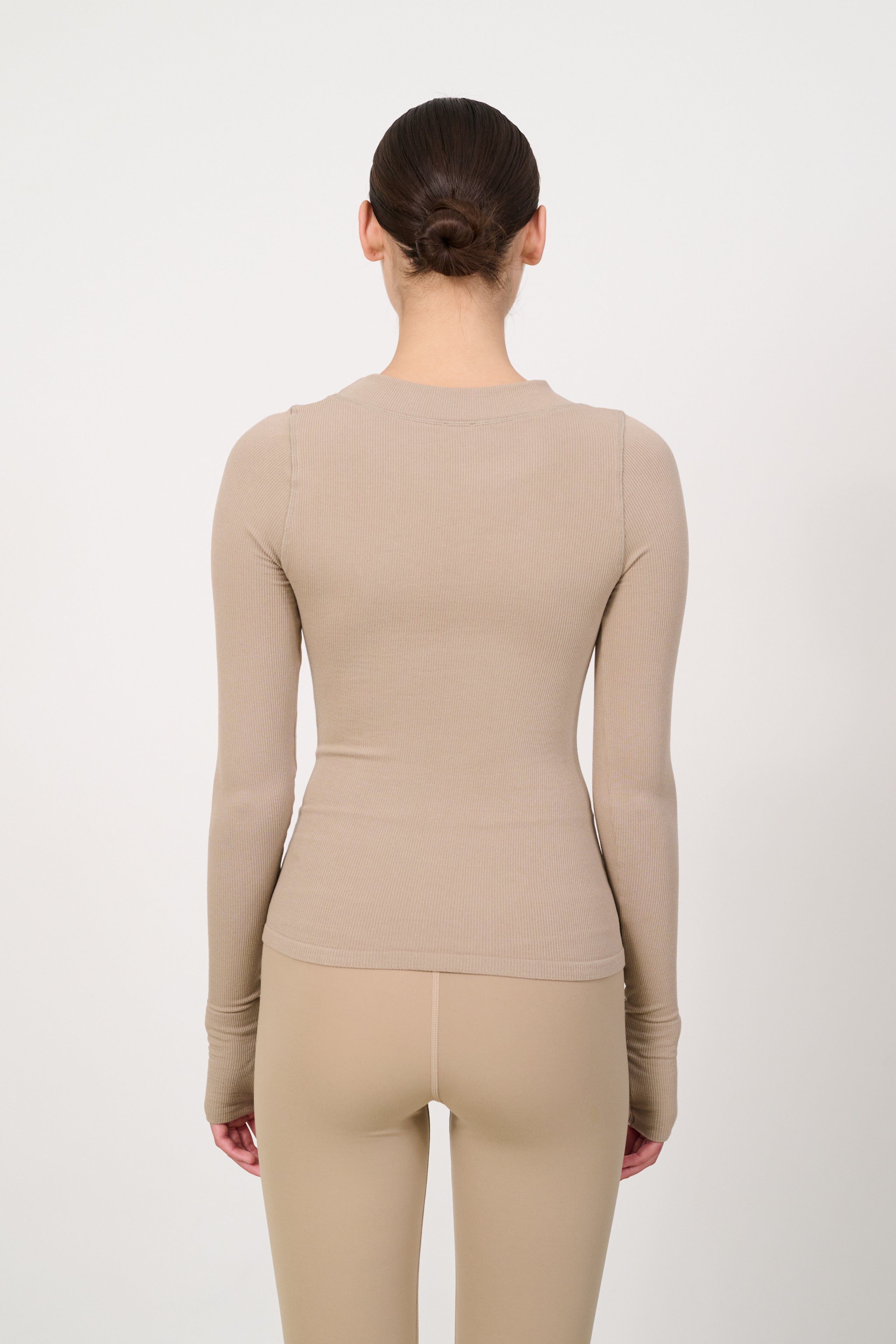 MAIA MicroModal soft rib longsleeve - Dune